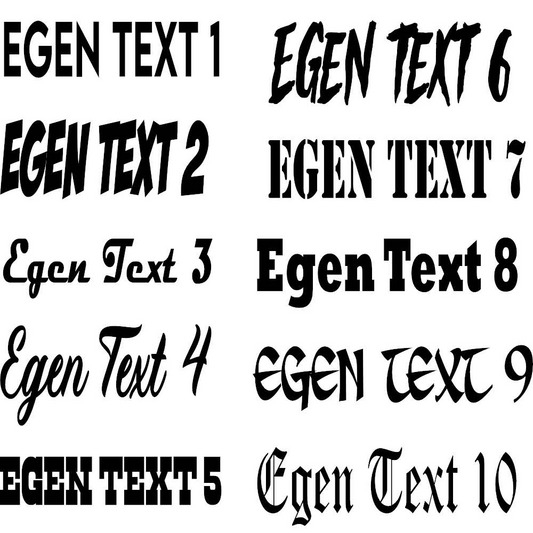 T-shirt med valfri text